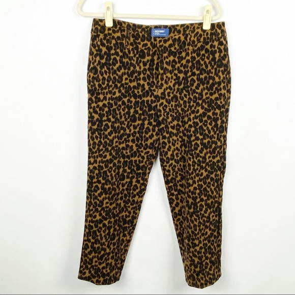 Old Navy Harper High Rise Leopard Print Pants - Picture 1 of 5